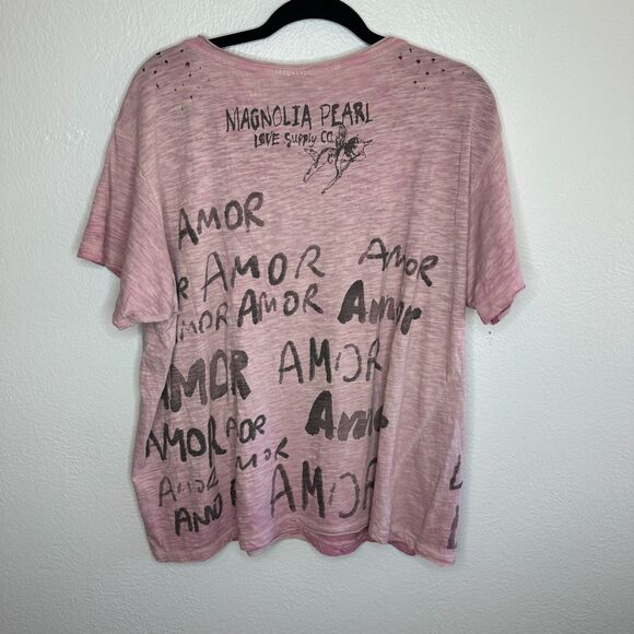 Magnolia Pearl Love Love Love Tee Purple Multi NWT - Picture 7 of 10